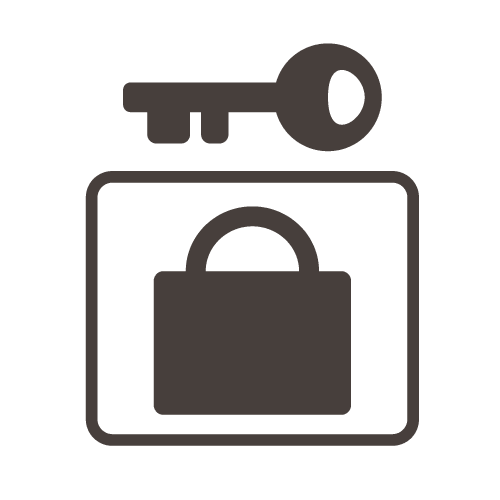 鍵付きロッカー